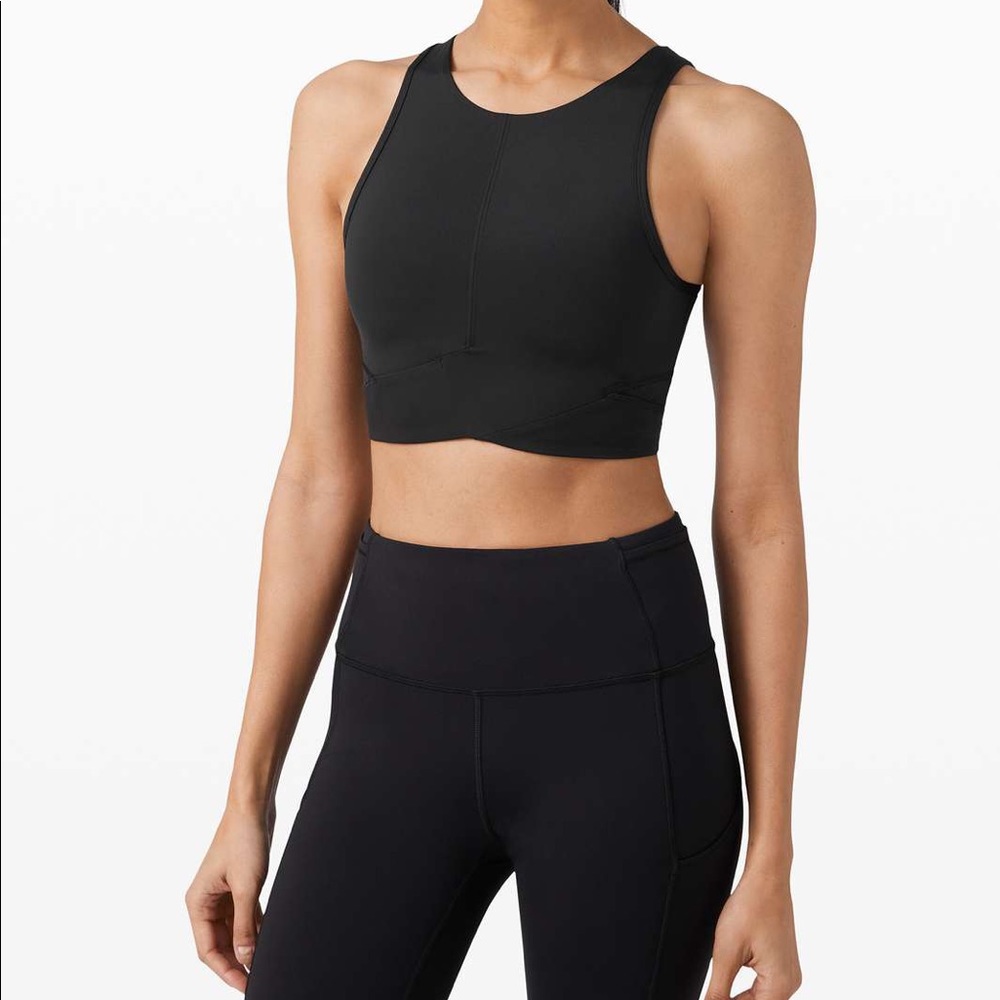 Lululemon final mile crop tank - 6 black